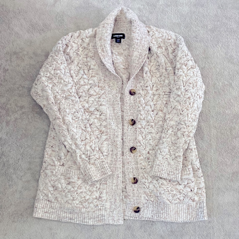 Land’s End Button Down Cardigan